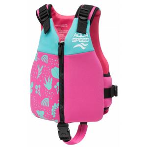 Жилет для плавання Aqua Speed Safe Splash 61123 бірюзовий, рожевий Діт